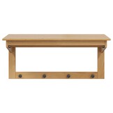 vidaXL Kapstok HILL Honingbruin L Grenenhout - 33% Korting!