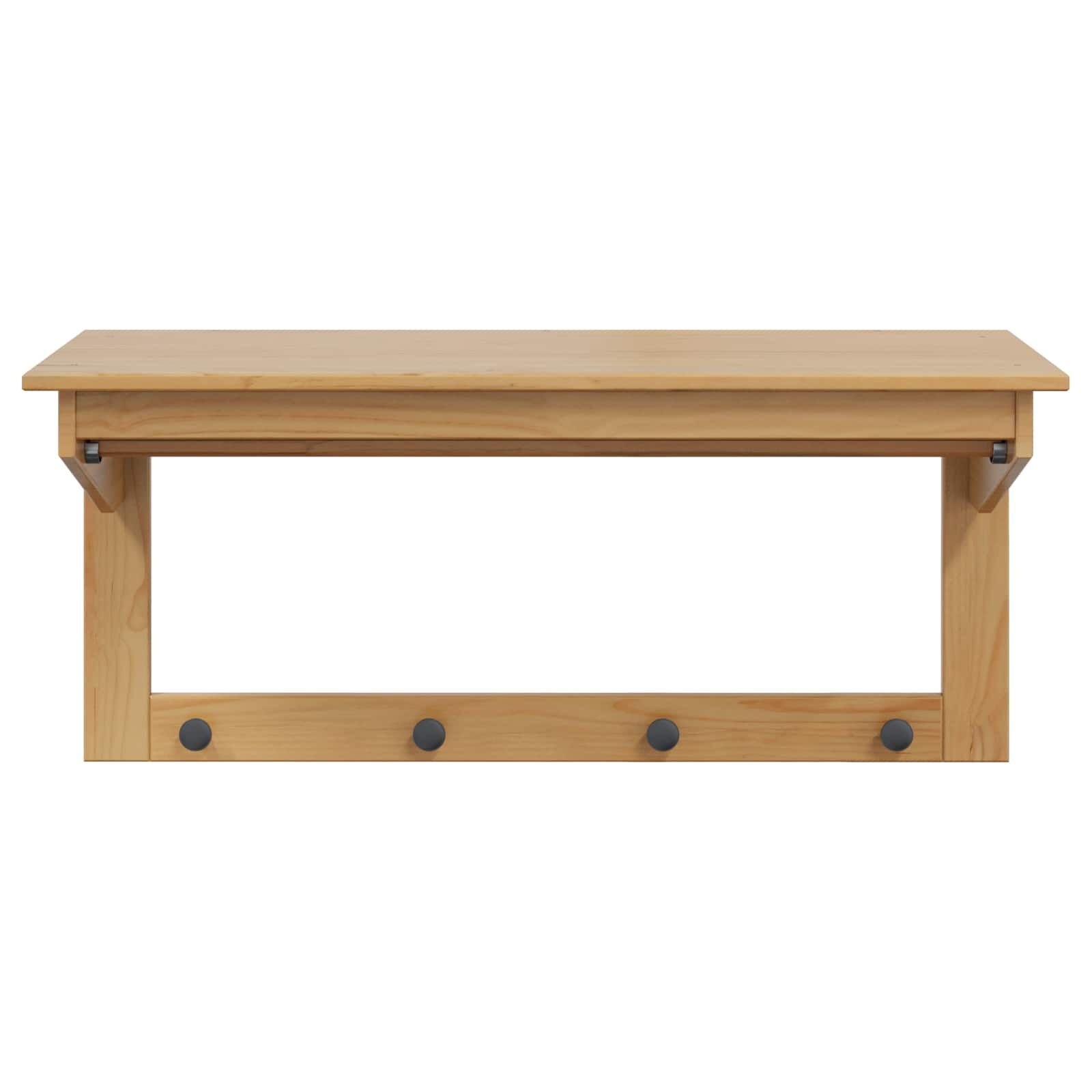 vidaXL Kapstok HILL Honingbruin L Grenenhout - 33% Korting!