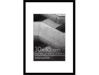 Fotolijst Zwart 30x45 cm met Korting - Slim Ontwerp met Passe-partout
