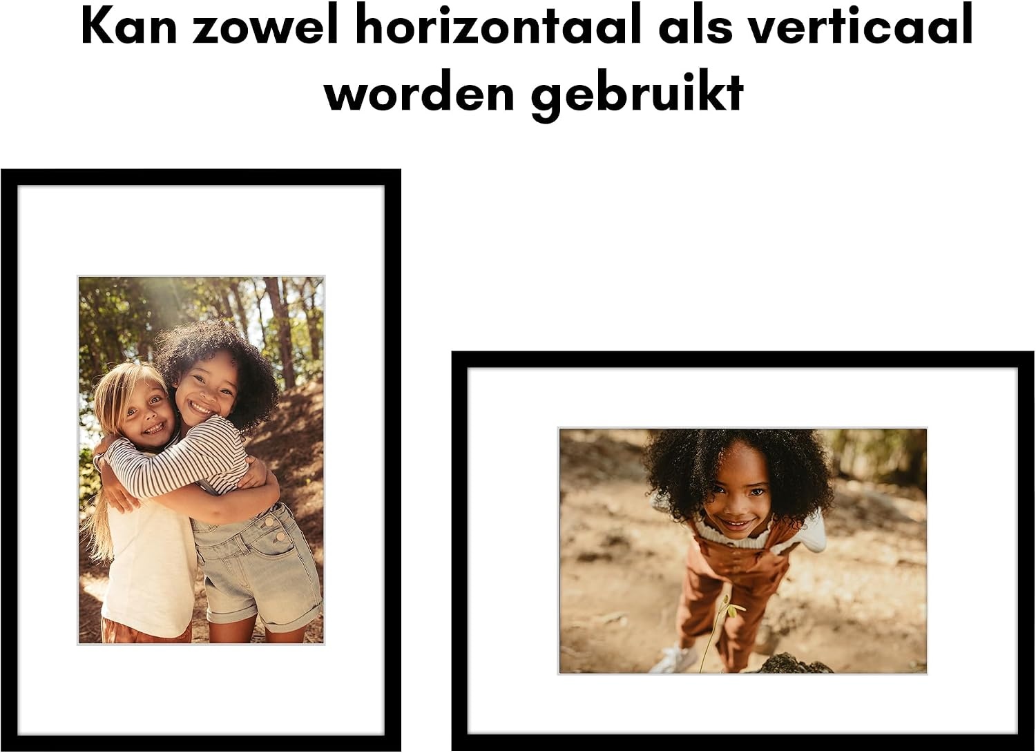 Fotolijst Zwart 30x45 cm met Korting - Slim Ontwerp met Passe-partout