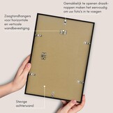 Fotolijst Zwart 30x45 cm met Korting - Slim Ontwerp met Passe-partout
