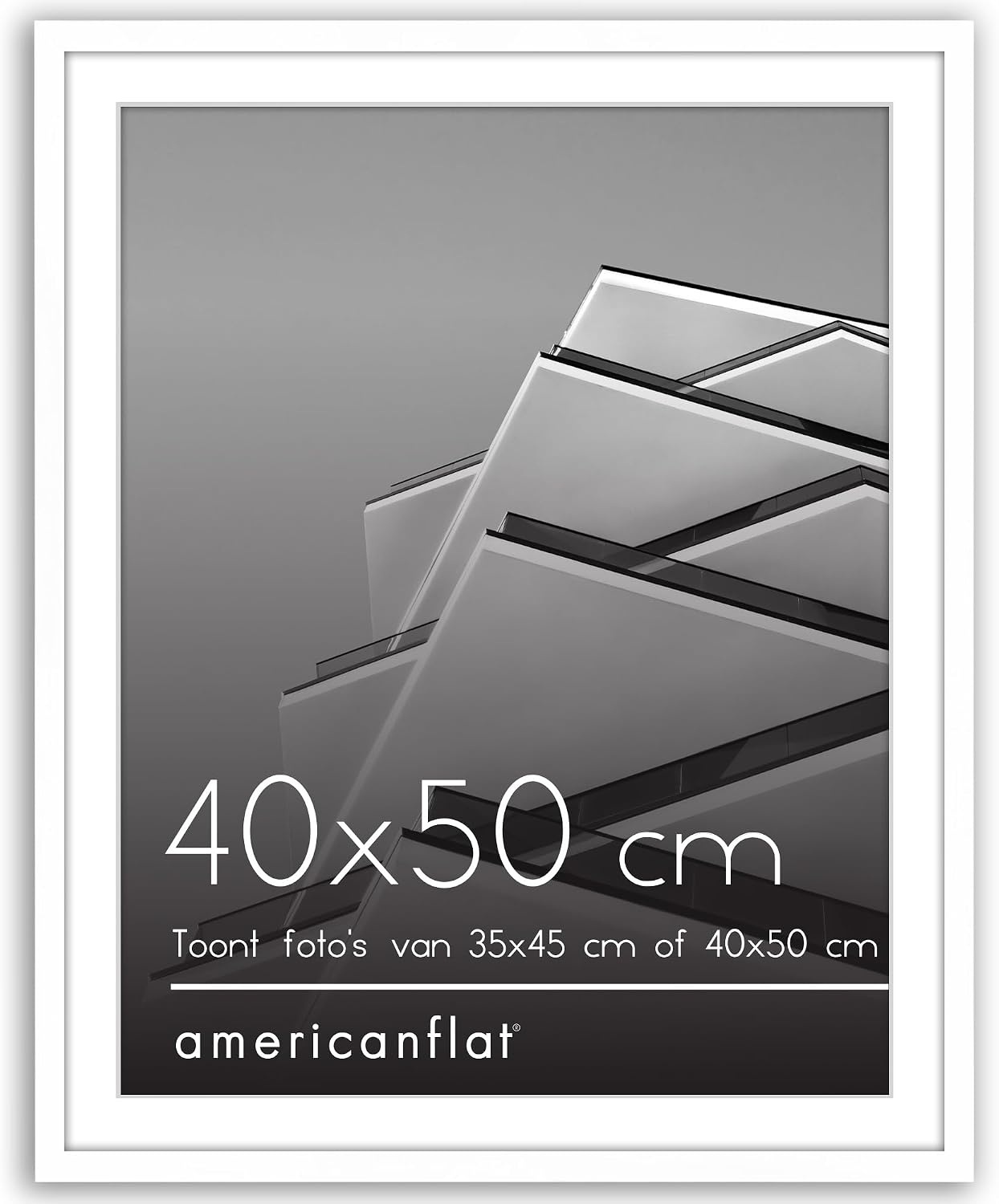 Fotolijst Zwart 30x45 cm met Korting - Slim Ontwerp met Passe-partout