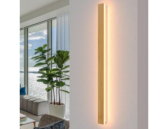 LED Bamboe Wandlamp 115cm Warm Wit - 33% Korting