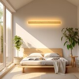 LED Bamboe Wandlamp 115cm Warm Wit - 33% Korting