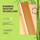 LED Bamboe Wandlamp 115cm Warm Wit - 33% Korting