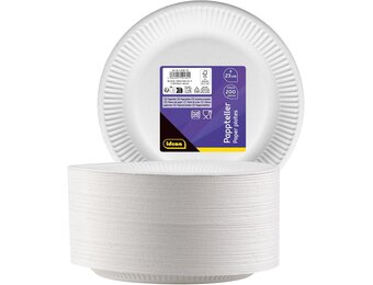 200 FSC Papieren Feestborden (⌀ 23 cm) - 37% Korting