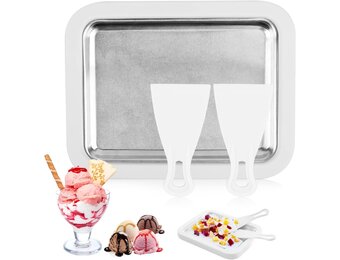 Snelle IJsmaker Pan met Spatels - Zelfgemaakt Roomijs & Meer - 37% Korting!
