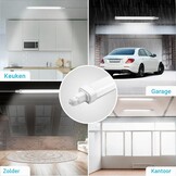 2x LED Vochtbestendige Plafondlamp 15W 60cm Koudwit IP65