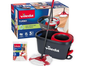Dweilset met Pedaal & 2 Extra Navullingen - 33% Korting