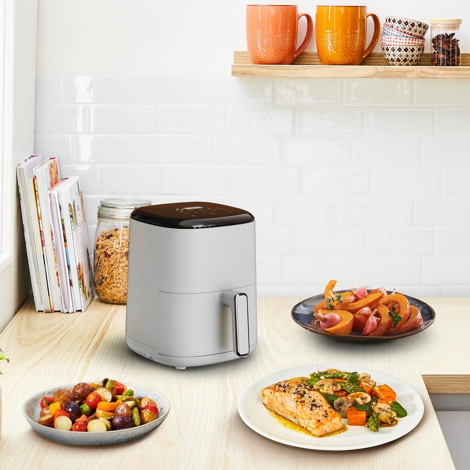 Compacte Heteluchtfriteuse Airfryer 3L - 10 Programma's - 34% Korting