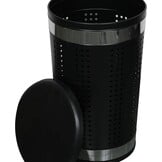 Zwarte RVS Wasmand Dubai 46L met Deksel - 52% Korting!