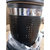 Zwarte RVS Wasmand Dubai 46L met Deksel - 52% Korting!