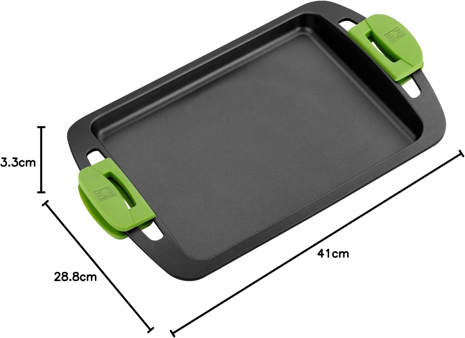 BRA Grillpan 30 cm Zwart - Geschikt voor Inductie | 33% Korting
