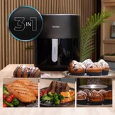 Luchtfriteuse met Grillfunctie | 6.5L | 2200W | 34% Korting