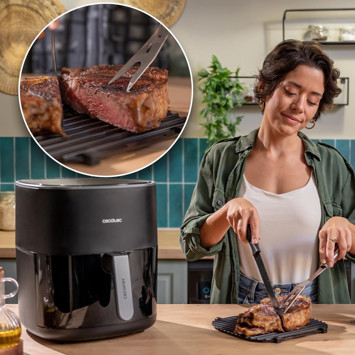 Luchtfriteuse met Grillfunctie | 6.5L | 2200W | 34% Korting