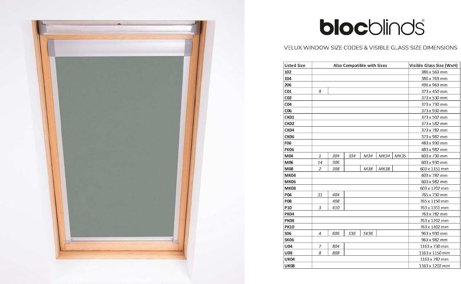 Verduisteringsrolgordijn Velux 206 Pewter (125x15cm) - 33% Korting!