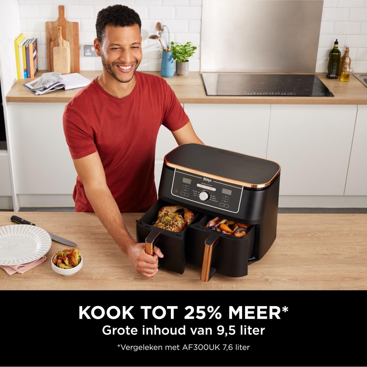 Ninja Airfryer Dual Zone 9,5L - 35% Korting