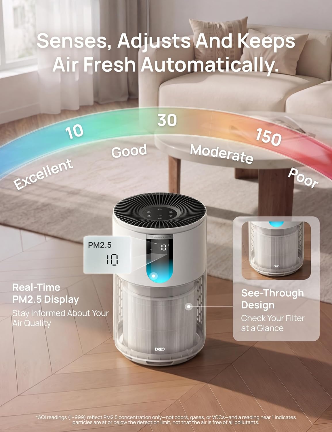 HEPA Luchtreiniger 539S (29% korting) | 55 m² | WiFi & App Bediening