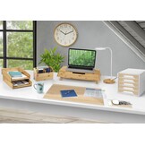 Ladeblok bureau Smoove Silva, Wit/Beukenhout, 5 Laden, 34% Korting