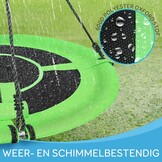 Nestschommel Kinderen Groen 100 cm met Ophangset - 34% Korting