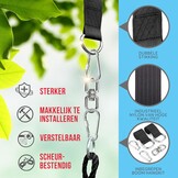 Nestschommel Kinderen Groen 100 cm met Ophangset - 34% Korting