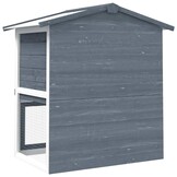 Konijnenhok Buiten Hout Grijs - 54% Korting
