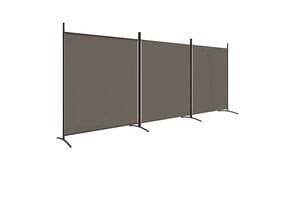 vidaXL Kamerscherm met 3 panelen 525x180 cm stof antracietkleurig