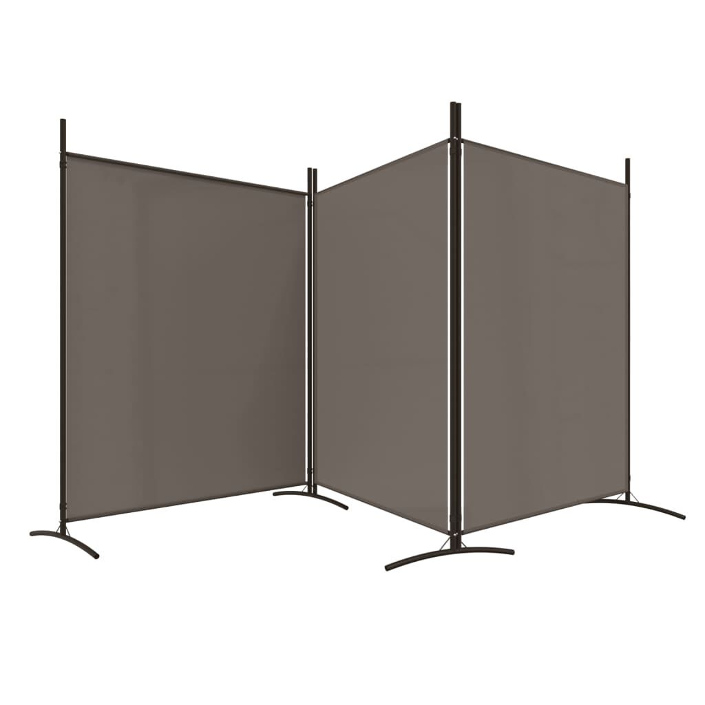 Kamerscherm Antraciet 3 Panelen 525x180 cm - 33% Korting