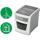 Leitz IQ AutoFeed 50X P4 Papierversnipperaar - Wit Grijs, 54% Korting