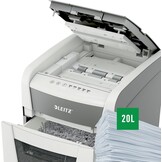 Leitz IQ AutoFeed 50X P4 Papierversnipperaar - Wit Grijs, 54% Korting