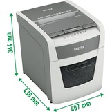 Leitz IQ AutoFeed 50X P4 Papierversnipperaar - Wit Grijs, 54% Korting