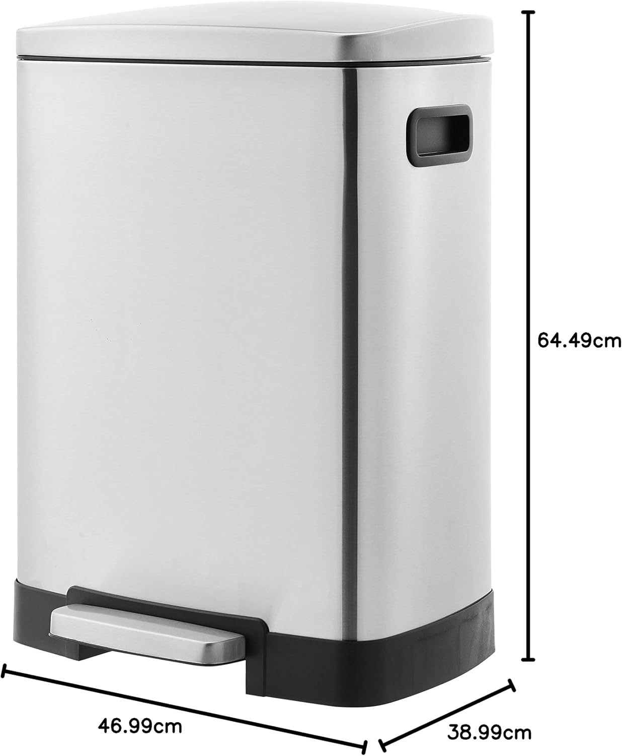 40L Dubbele Prullenbak RVS met Pedaal - 53% Korting