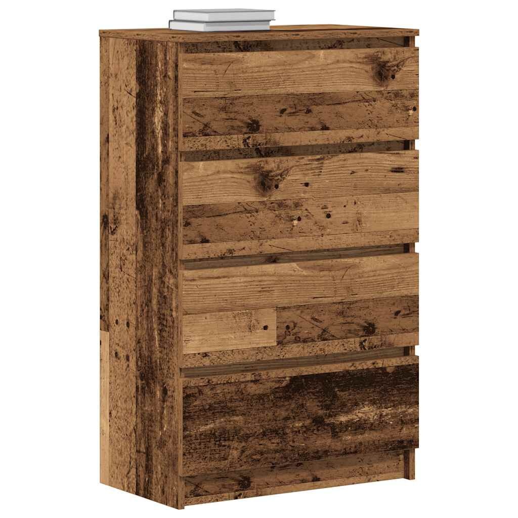 Dressoir Spaanplaat Oud Hout 60x35x98,5 cm - 53% Korting!