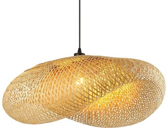 Bamboe Hanglamp - Creatieve Riet Hoed Stijl - 54% Korting