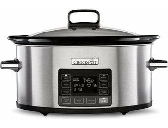 Slowcooker 5,6L Crock-Pot RVS (7+ pers.) - 54% Korting!