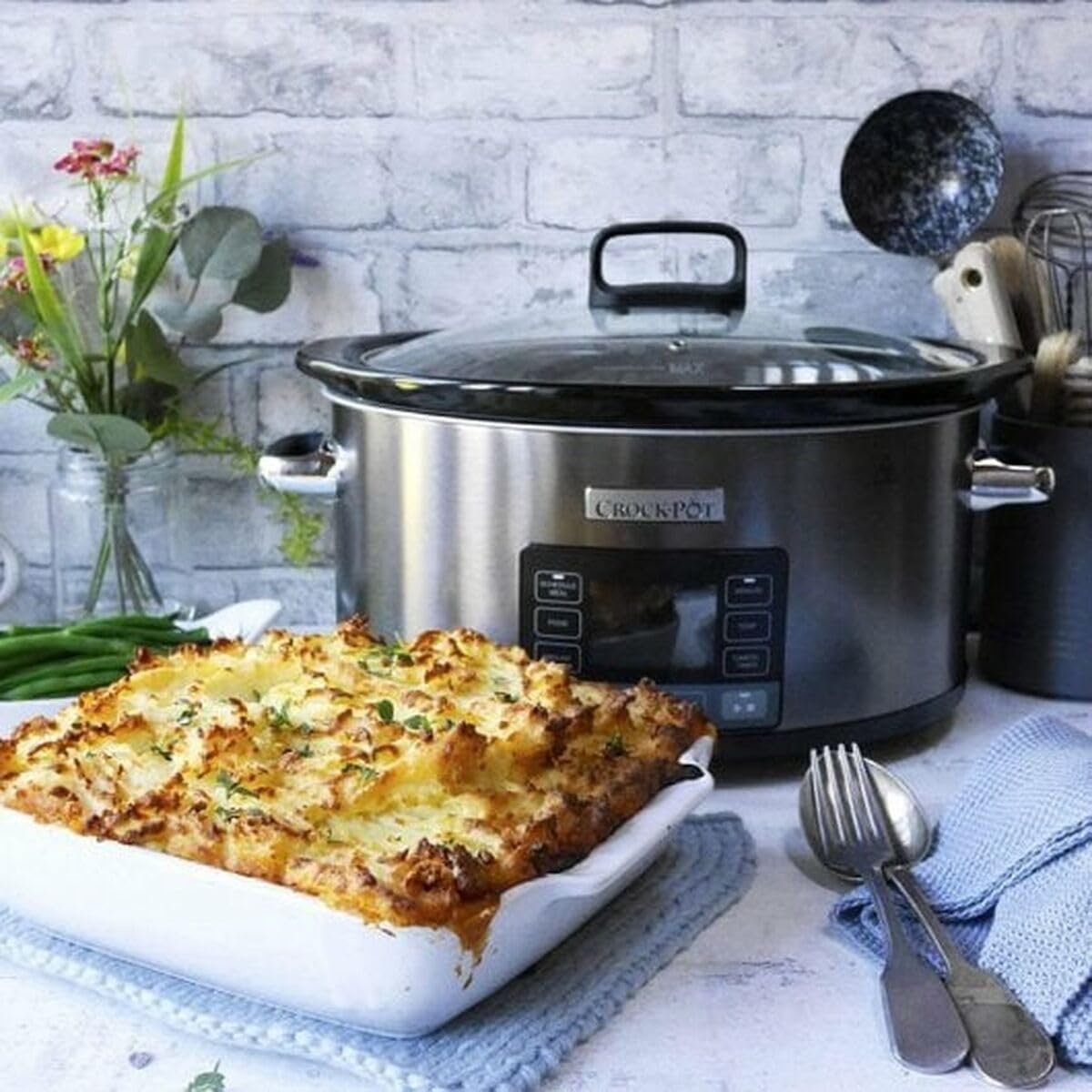 Slowcooker 5,6L Crock-Pot RVS (7+ pers.) - 54% Korting!