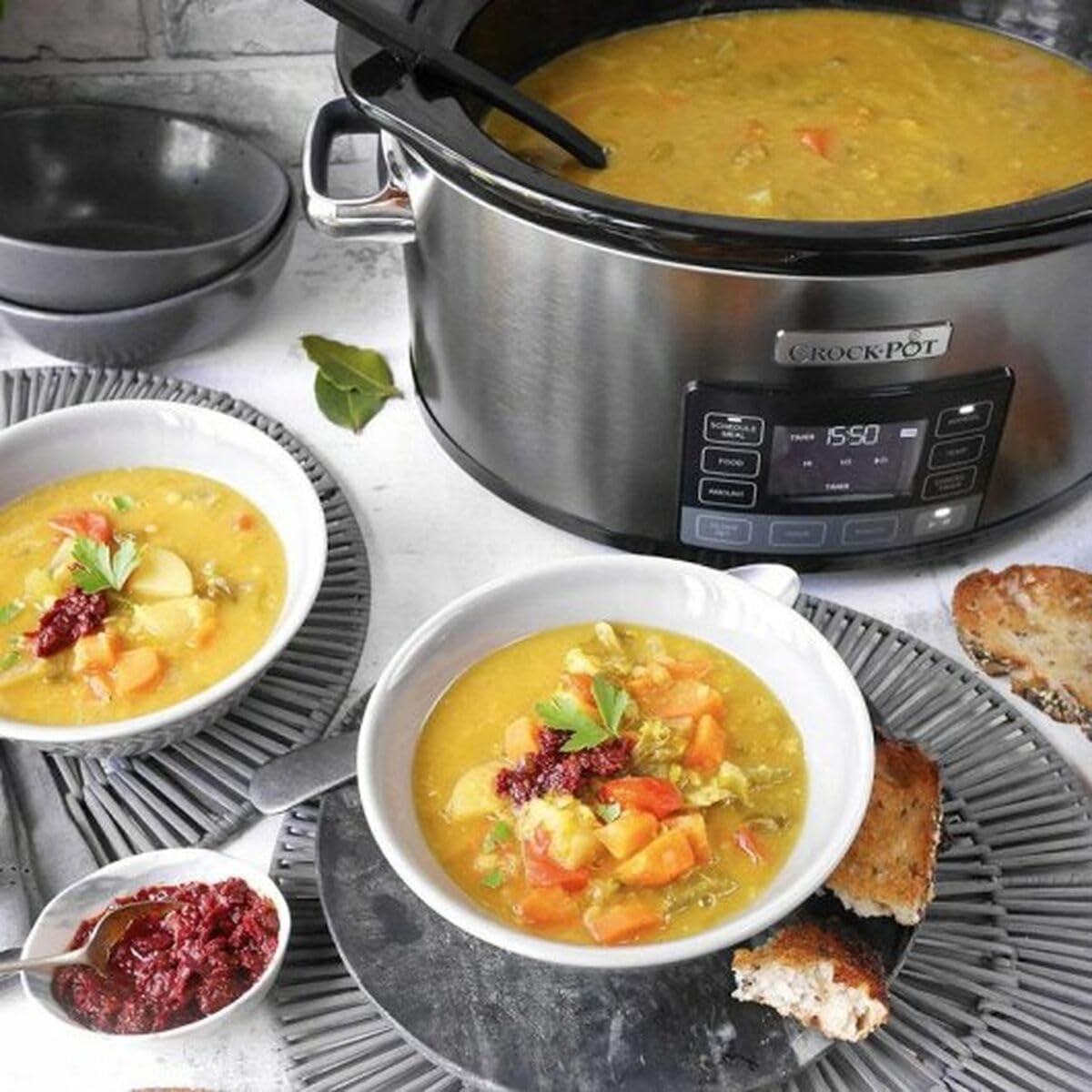Slowcooker 5,6L Crock-Pot RVS (7+ pers.) - 54% Korting!