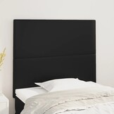 Hoofdbord Kunstleer Zwart 90x5x118/128 cm - 33% Korting