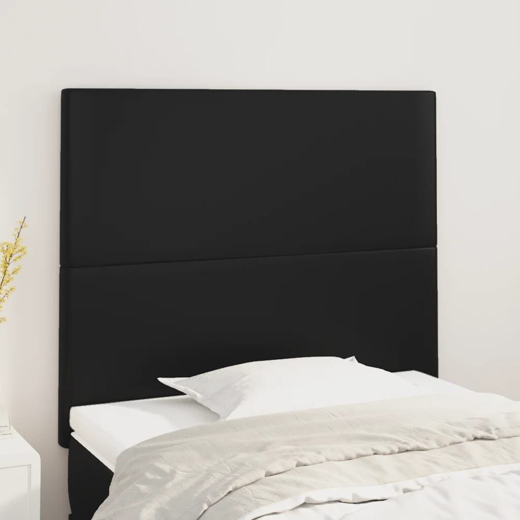 Hoofdbord Kunstleer Zwart 90x5x118/128 cm - 33% Korting