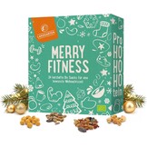 Adventskalender Fitness Hartige Snacks 2026 - 24 Gezonde Glutenvrije Tussendoortjes | 33% Korting | Mint Groen M