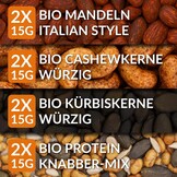 Adventskalender Fitness Hartige Snacks 2026 - 24 Gezonde Glutenvrije Tussendoortjes | 33% Korting | Mint Groen M