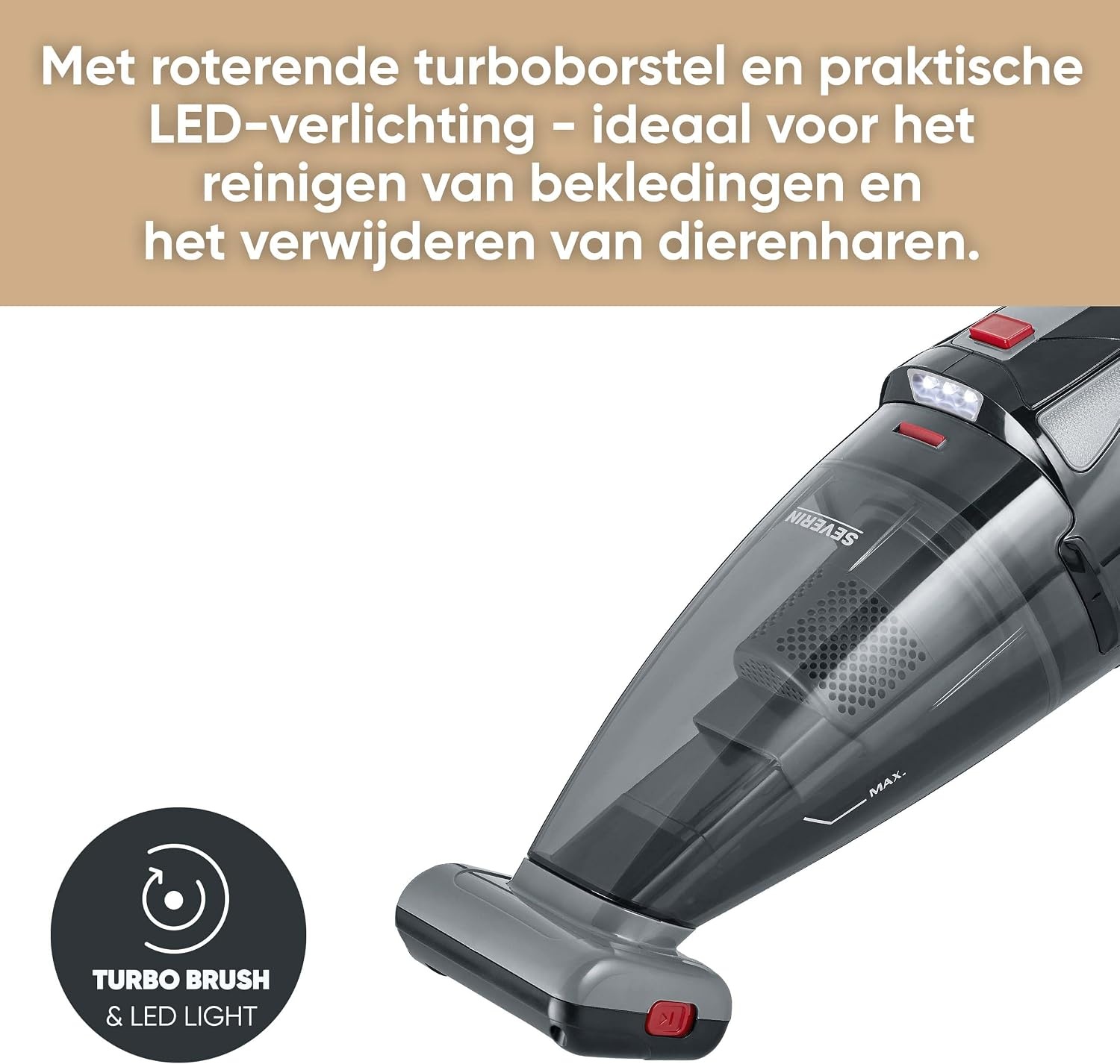 Snoerloze Handstofzuiger 50 Min Brandduur 18.5V Zwart 34% Korting