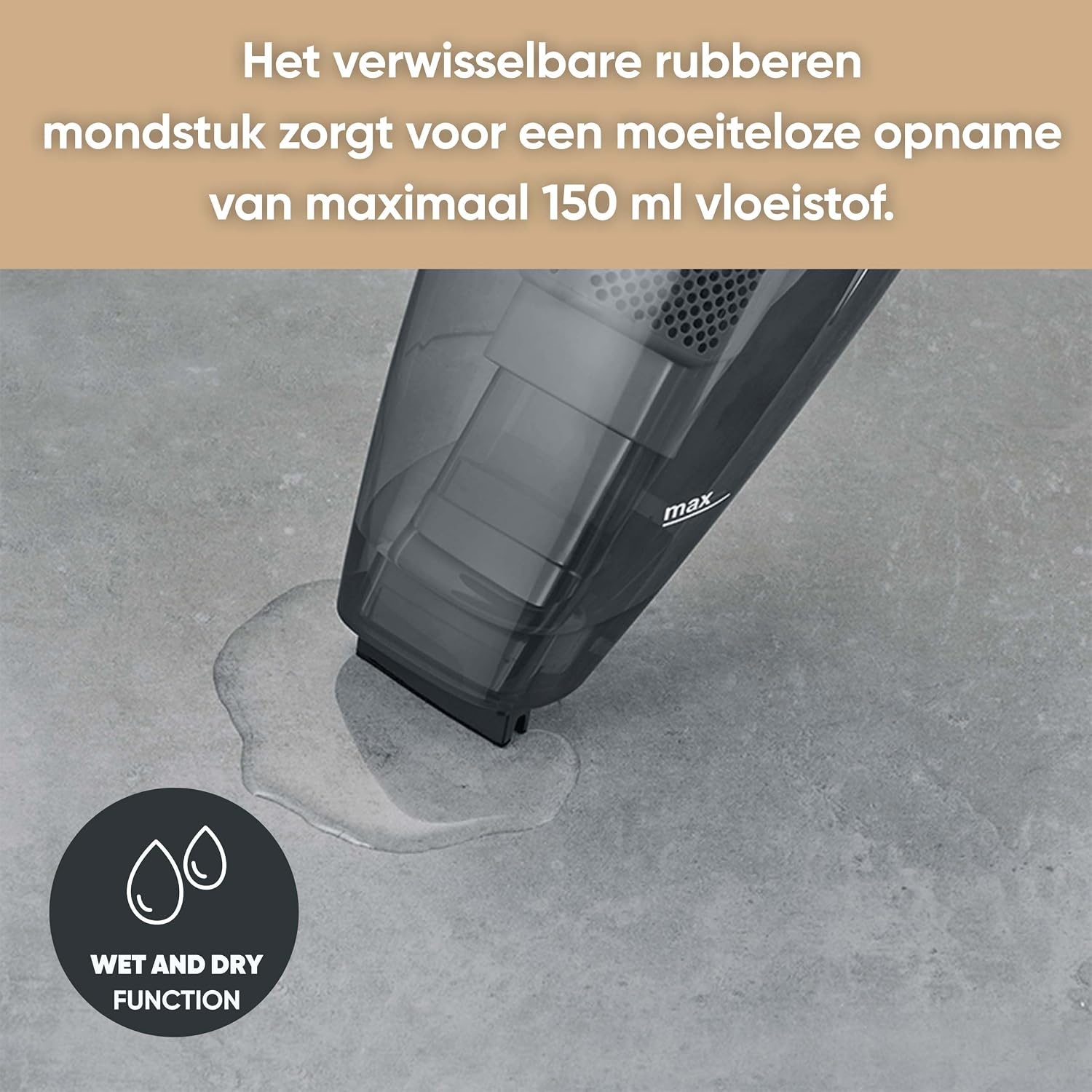 Snoerloze Handstofzuiger 50 Min Brandduur 18.5V Zwart 34% Korting