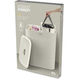 Wasmand met Deksel & 2 Zakken | 90L | Ecru | 34% Korting
