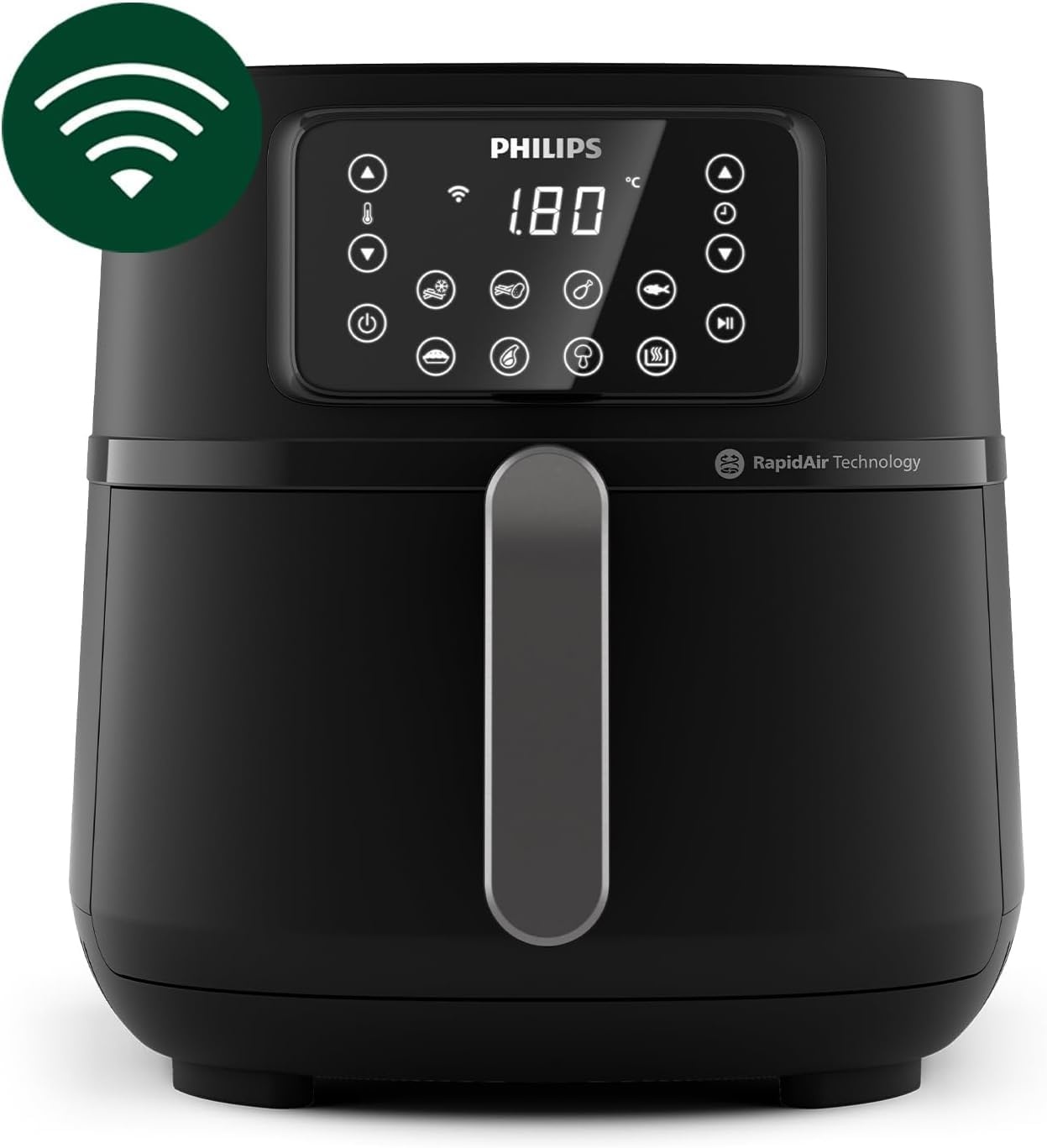Airfryer XXL 7,2L Zwart - 16in1 functies & WiFi - 54% korting
