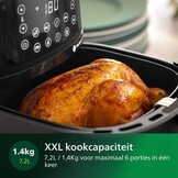 Airfryer XXL 7,2L Zwart - 16in1 functies & WiFi - 54% korting