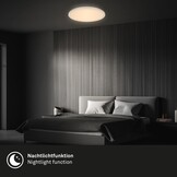 Dimbaar LED Plafondlamp, 40W, 4600lm, Warm/Koel Wit, 49cm, Mat Chroom (57% Korting)