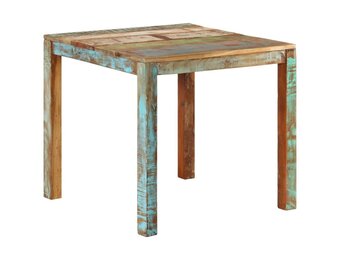 Eettafel van Gerecycled Hout - 82x80x76 cm - 54% Korting