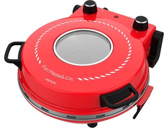 Elektrische Pizzaoven 1200W 400°C met Timer & Steenbakken - 34% Korting!