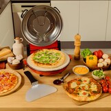 Elektrische Pizzaoven 1200W 400°C met Timer & Steenbakken - 34% Korting!